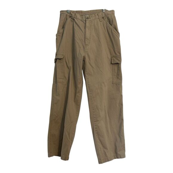 Vintage Bill Blass Chinos Khaki Size 14 Cotton Pants Carpenter Women’s Brown - Picture 2 of 8